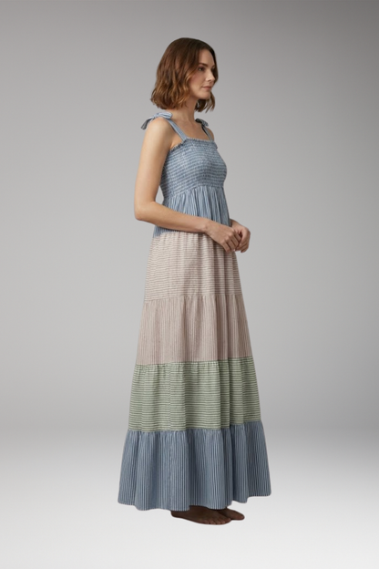 Women's Boho Maxi Dress Flowing Unique Cut