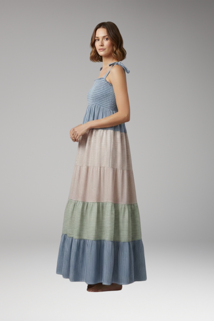 Women's Boho Maxi Dress Flowing Unique Cut