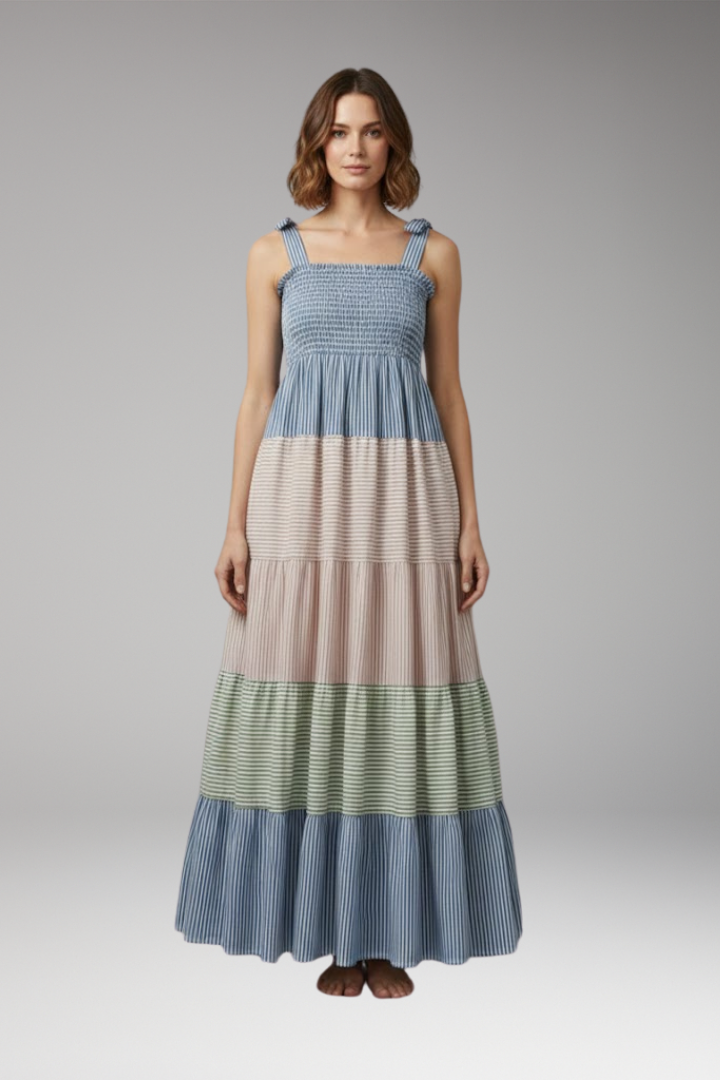 Women's Boho Maxi Dress Flowing Unique Cut