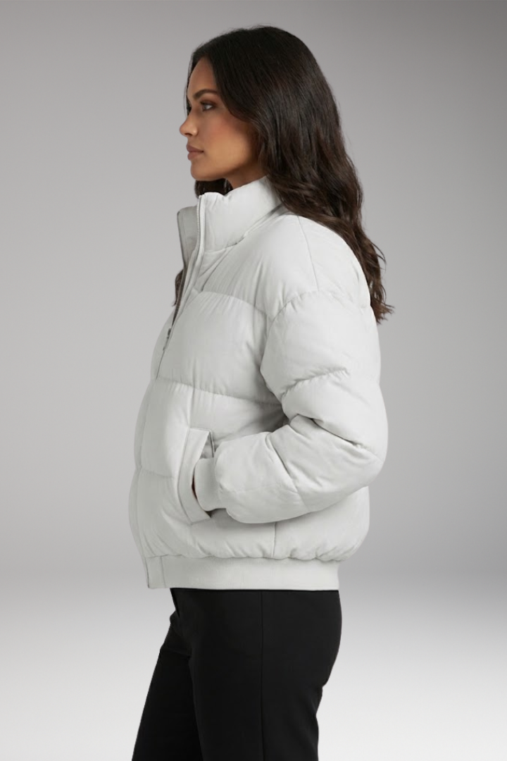 Women's Bomber Jacket Waterproof Detachable Hood
