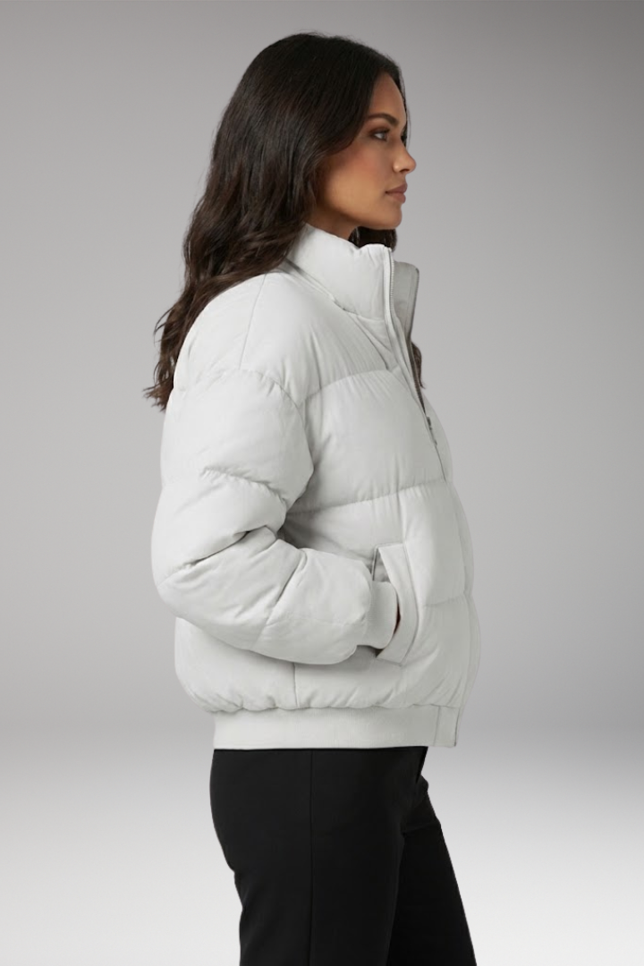 Women's Bomber Jacket Waterproof Detachable Hood