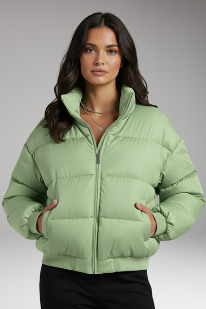 Women's Bomber Jacket Waterproof Detachable Hood