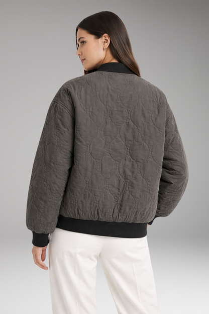 Women's Oversized Bomber Jacket Woven