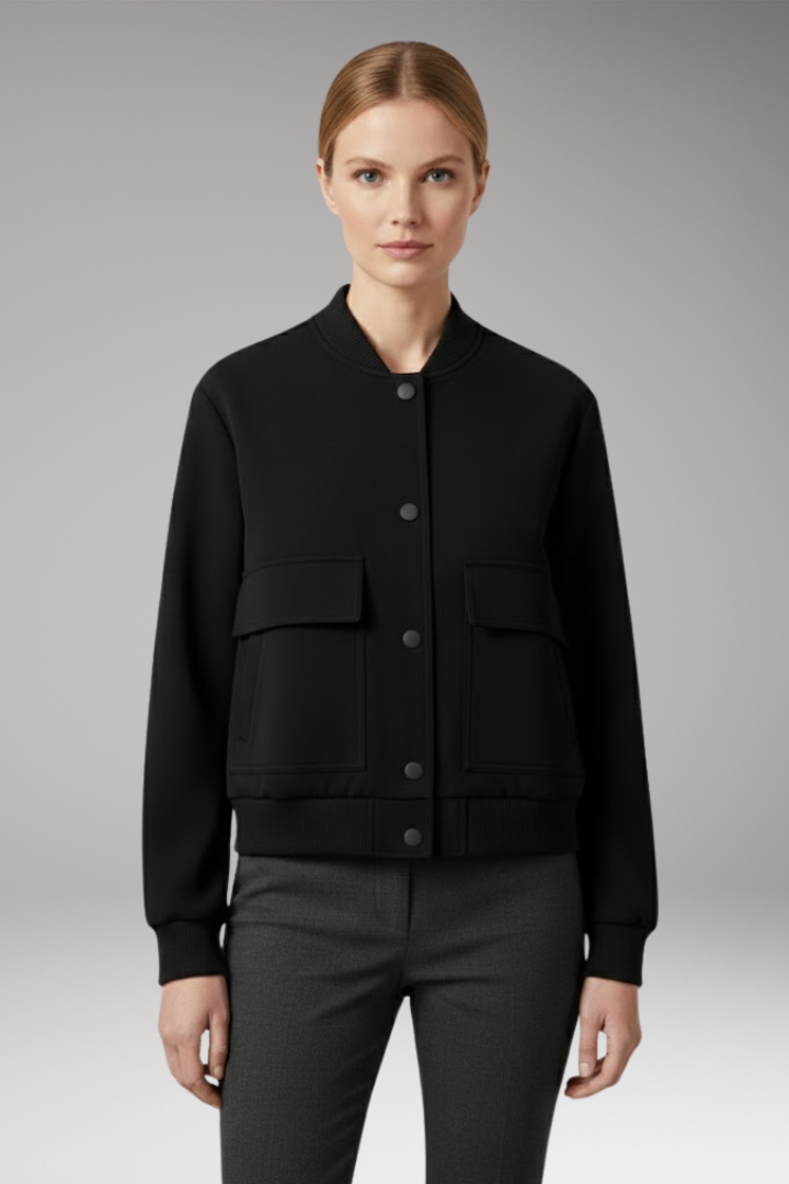 Women's Bomber Jacket Blend With Pockets