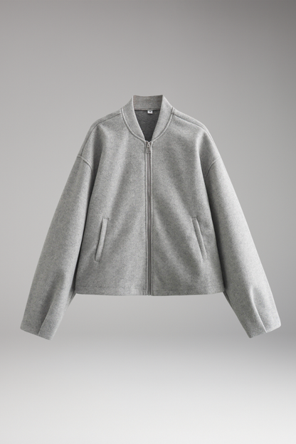 Women's Bomber Jacket Practical Pockets Elegant Cut - VibreMode