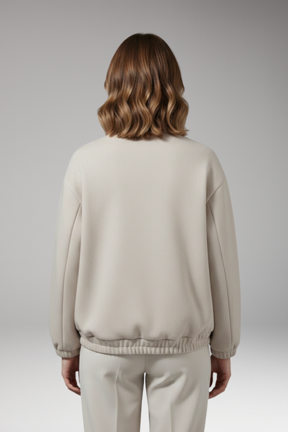Women's Bomber Jacket Snap Closure