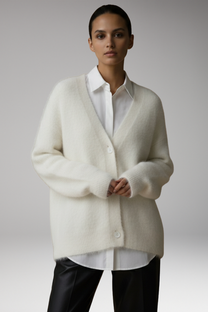 Women's Button Front Cardigan Textured