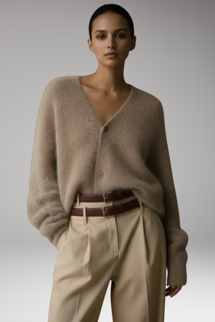 Women's Button Front Cardigan Textured