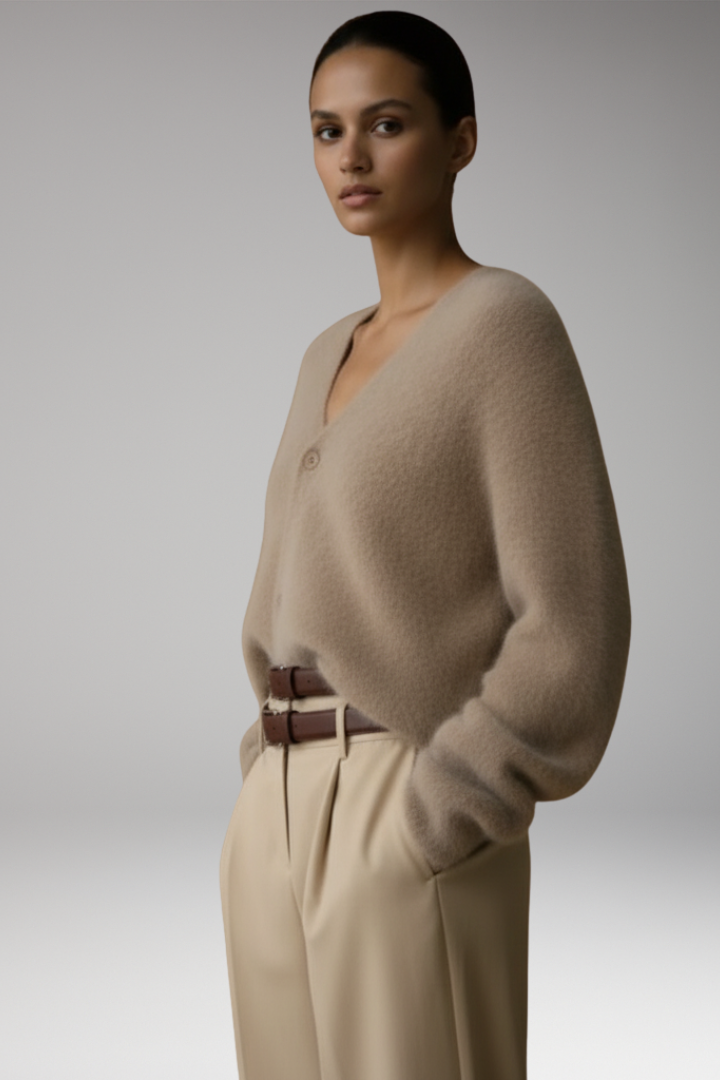 Women's Button Front Cardigan Textured