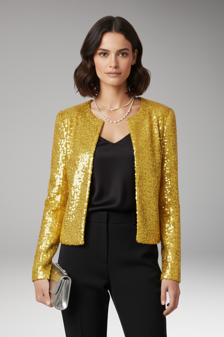 Women's Sequined Cardigan Open Front