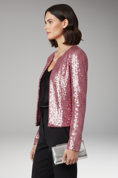Women's Sequined Cardigan Open Front
