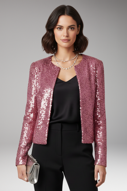 Women's Sequined Cardigan Open Front
