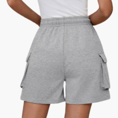 Women's Elastic Waist Cargo Shorts