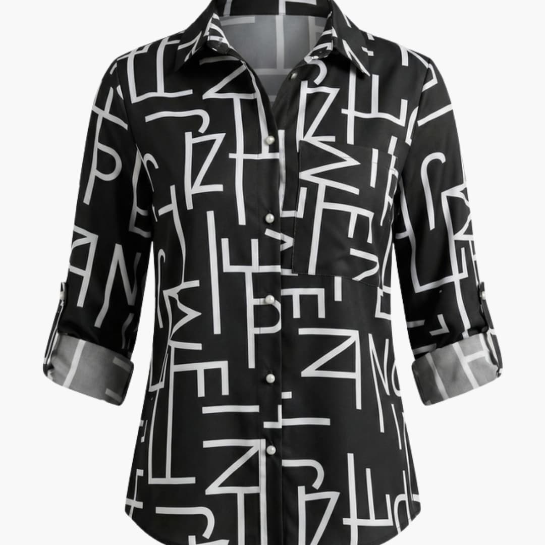 Women's Long Sleeve Button Down Shirt Cotton Lapel Collar White