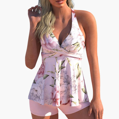 Women's Two Piece Tankini Swimsuit Set
