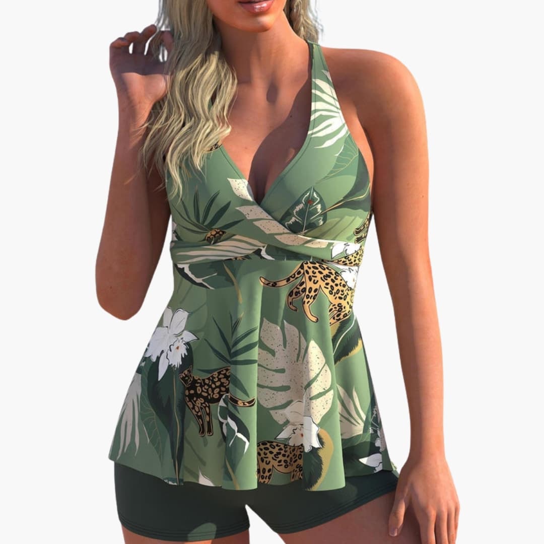 Women's Two Piece Tankini Swimsuit Set - VibreMode