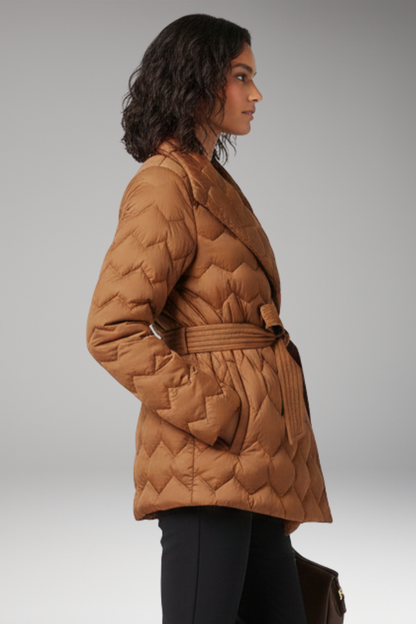 Women's Quilted Belted Coat