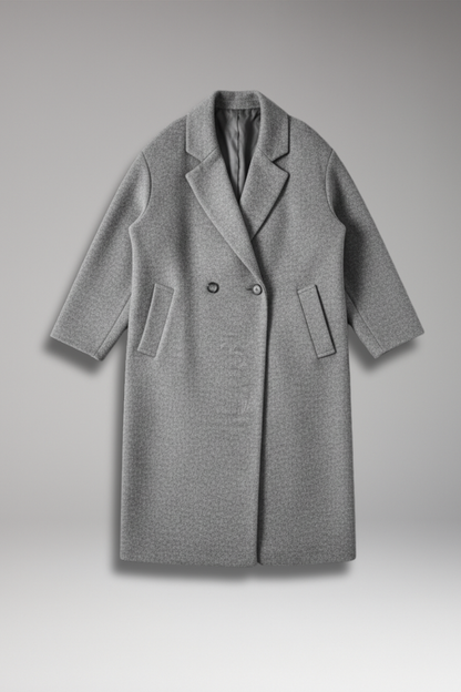 Women's Long Coat Lapel Collar - VibreMode
