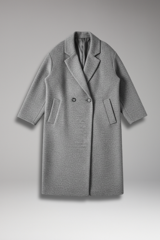 Women's Long Coat Lapel Collar - VibreMode