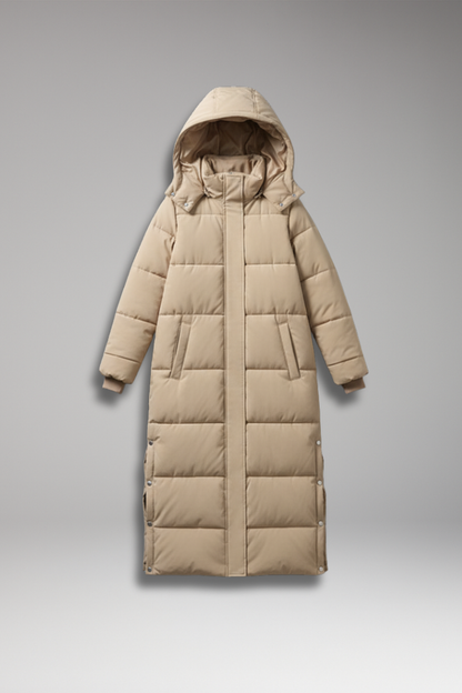 Women's Quilted Long Coat - VibreMode