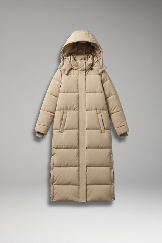 Women's Quilted Long Coat - VibreMode