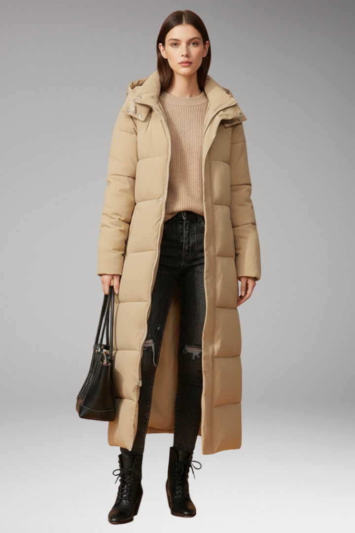 Women's Quilted Long Coat