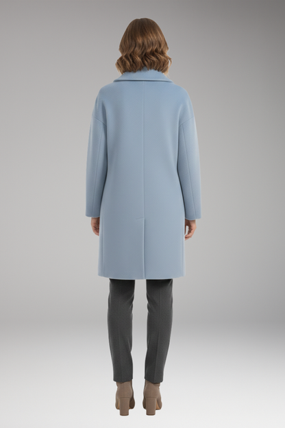 Women's Long Sleeve Wide Collar Coat