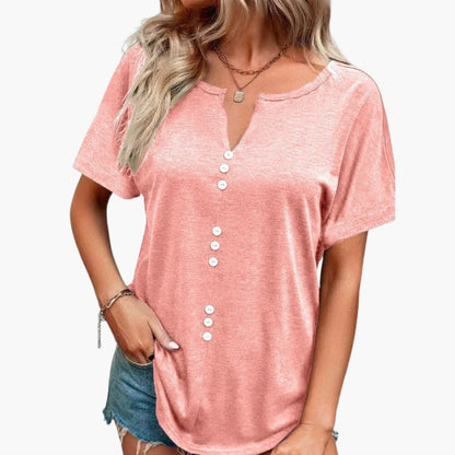 Women's Short Sleeve T-Shirt Crew Neck Cotton