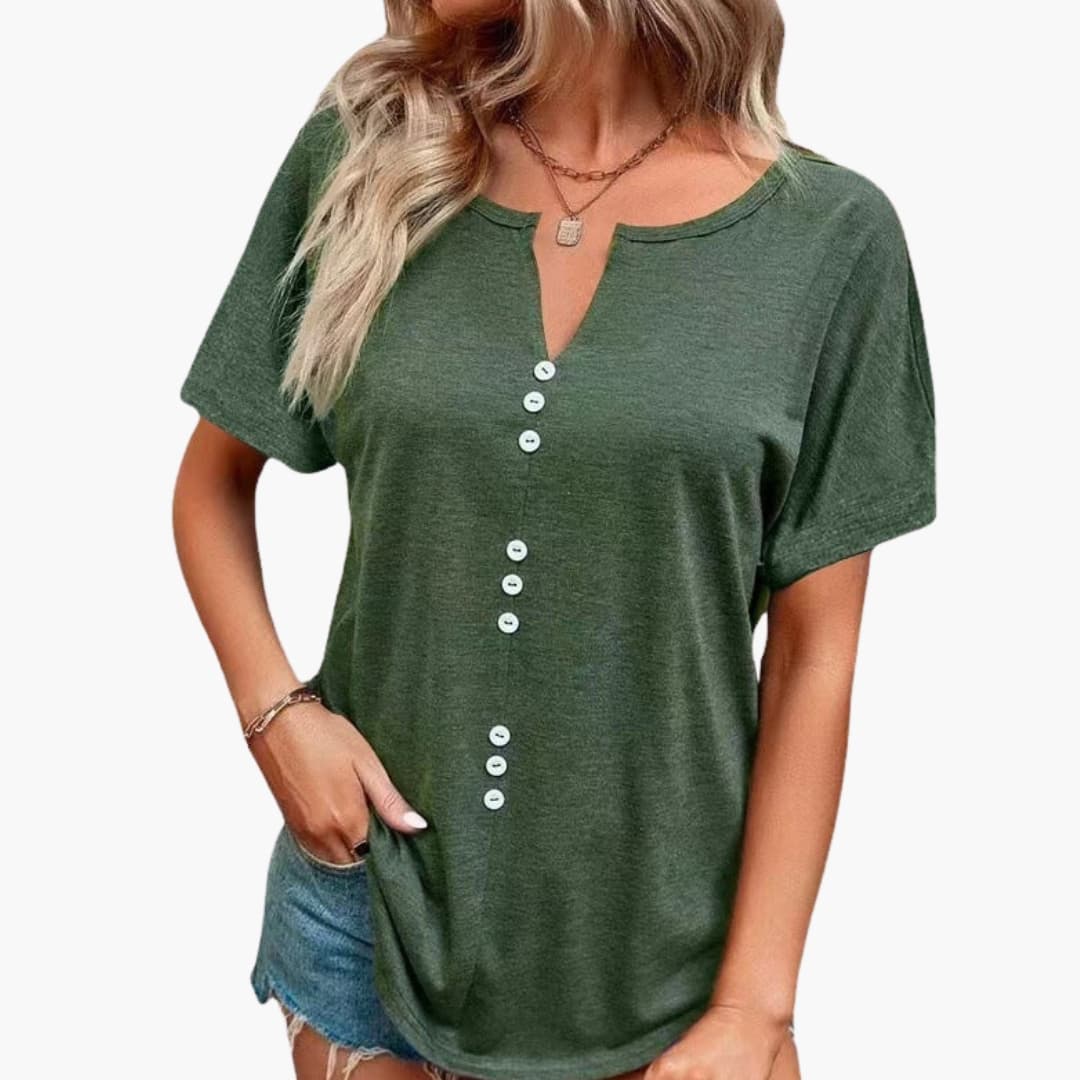 Women's Short Sleeve T-Shirt Crew Neck Cotton