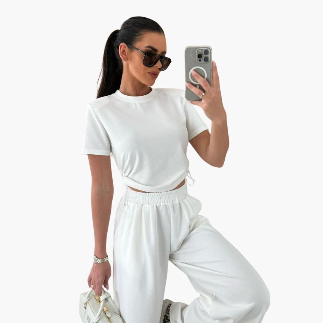 Women's 2-Piece Crop Jogger Set
