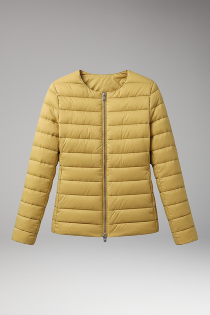 Women's Down Jacket Zipper Pockets - VibreMode
