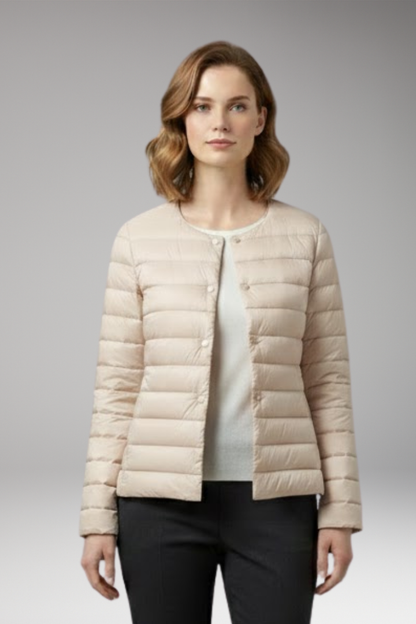 Women's Down Jacket Zipper Pockets