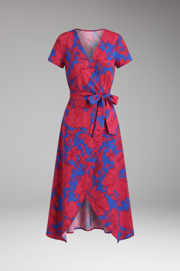 Women's Printed Dress Vibrant Colors - VibreMode