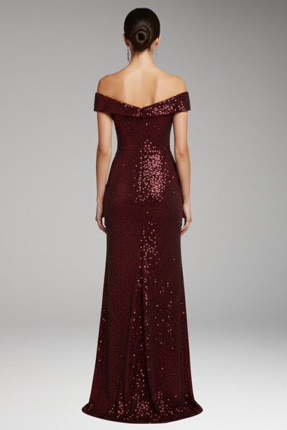 Women's Off Shoulder Sequined Dress