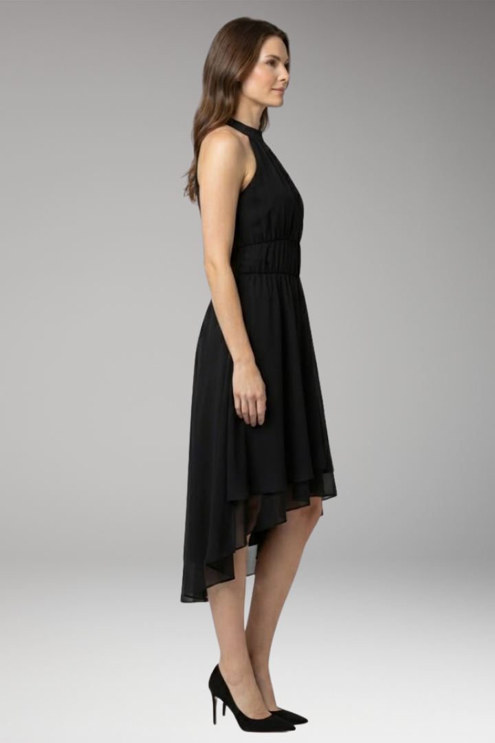 Women's Ruffle Round Neck Dress