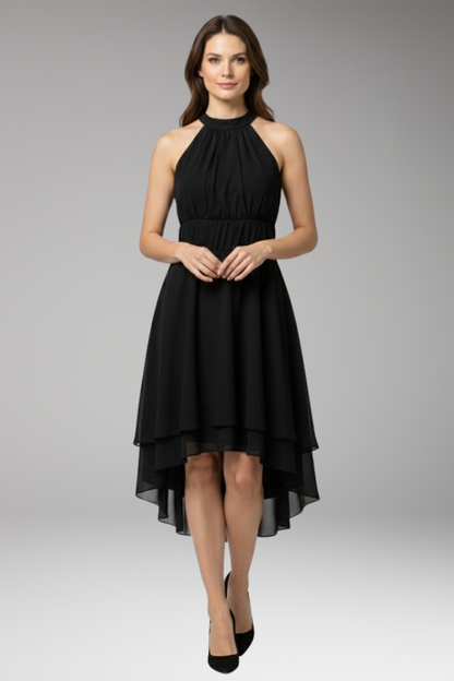 Women's Ruffle Round Neck Dress