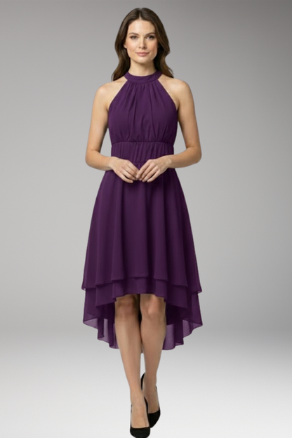 Women's Ruffle Round Neck Dress