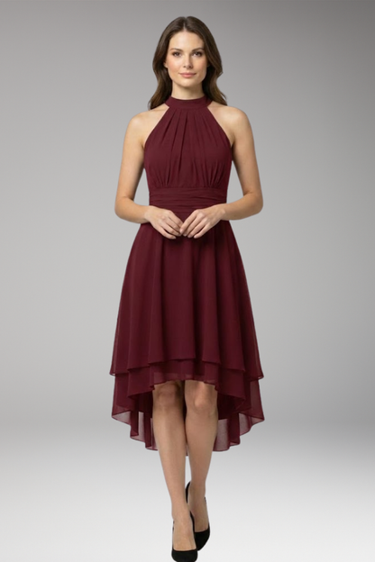 Women's Ruffle Round Neck Dress