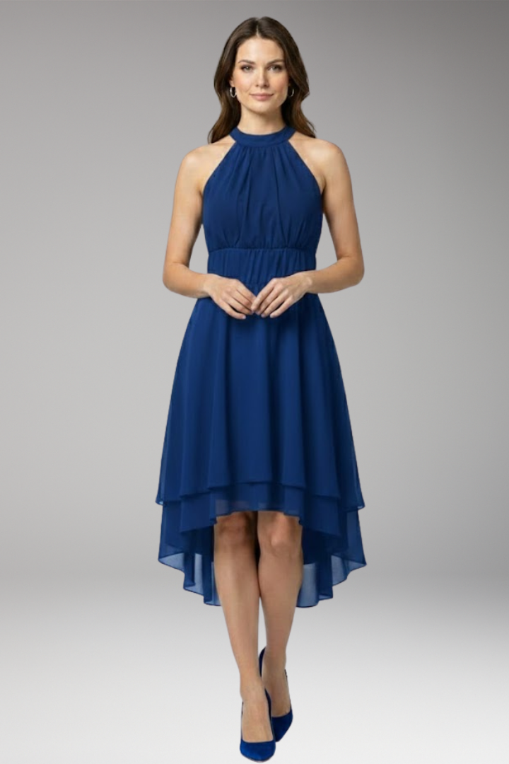 Women's Ruffle Round Neck Dress