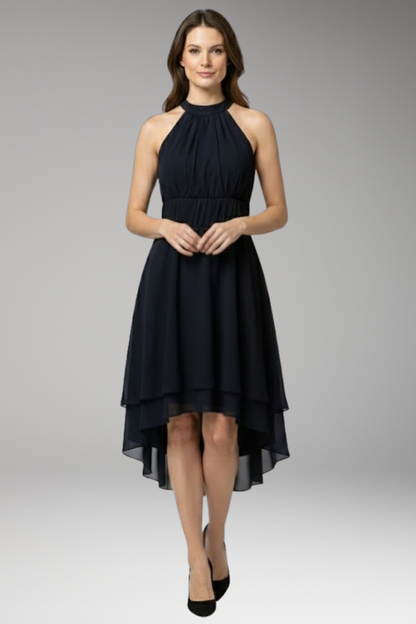 Women's Ruffle Round Neck Dress