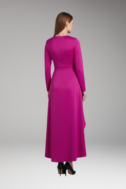 Women's V-Neck Asymmetrical Dress