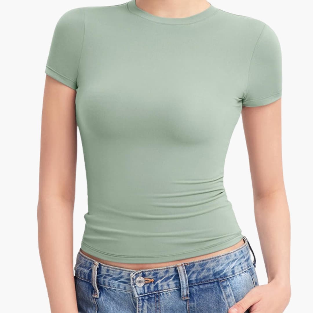 Women's Short Sleeve Round Neck T-Shirt