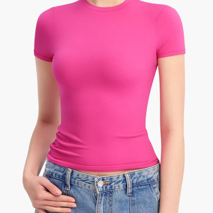 Women's Short Sleeve Round Neck T-Shirt