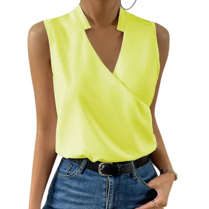 Women's V-Neck Long Sleeve Blouse