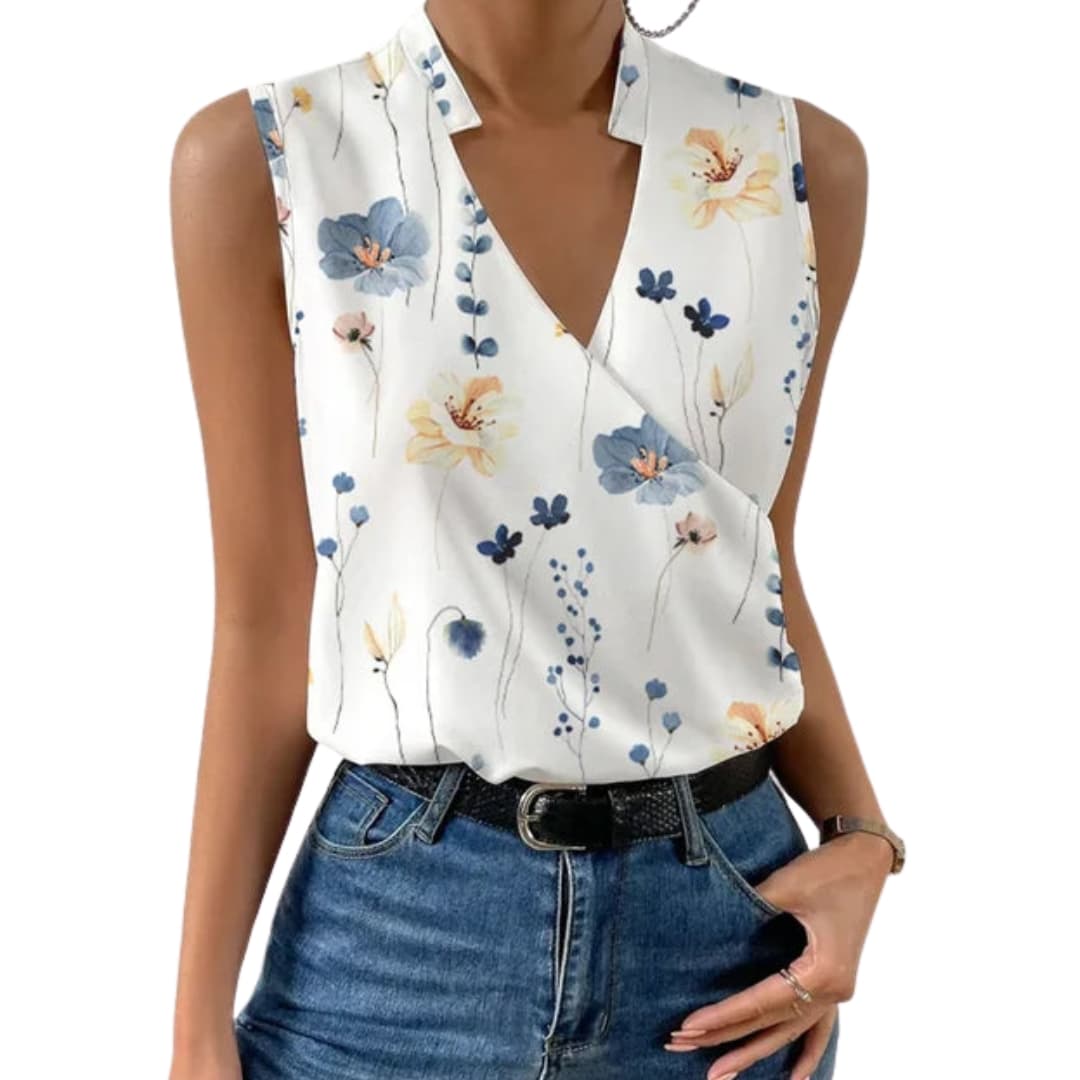 Women's V-Neck Long Sleeve Blouse