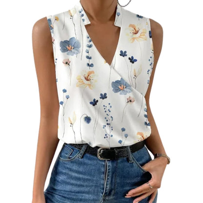 Women's V-Neck Long Sleeve Blouse