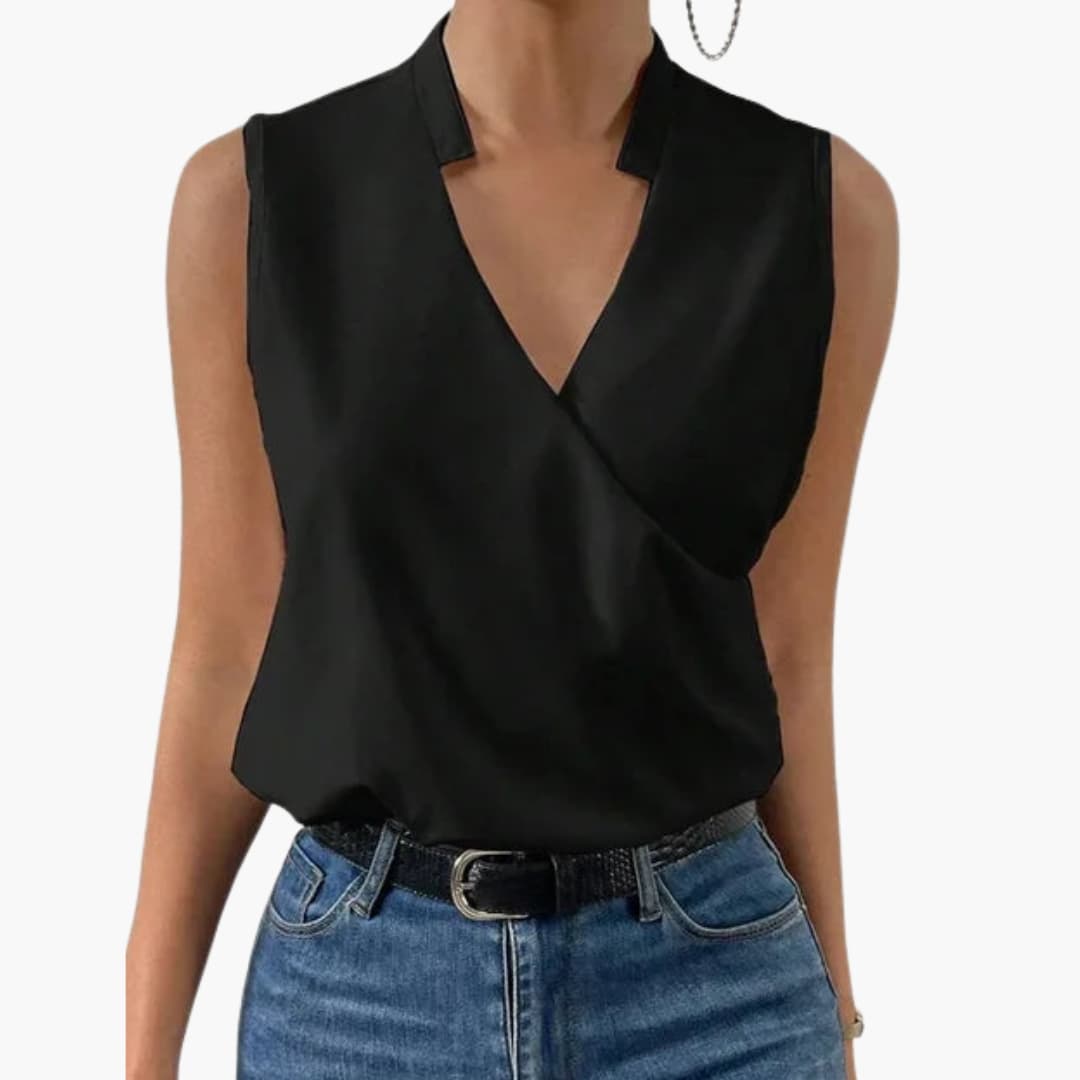 Women's V-Neck Long Sleeve Blouse