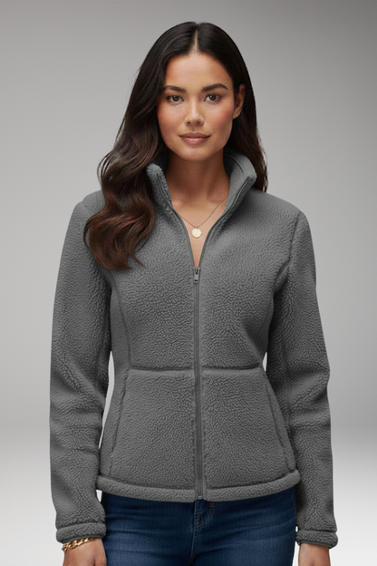 Women's Fleece Jacket Zipper Closure