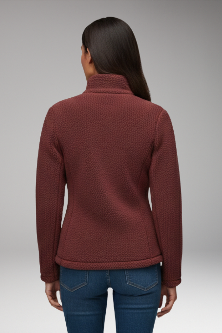Women's Fleece Jacket Zipper Closure