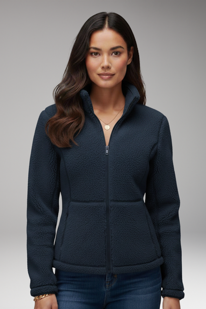 Women's Fleece Jacket Zipper Closure